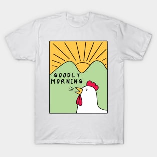 "Goodly Morning", early birds have a good morning at the sunrise T-Shirt